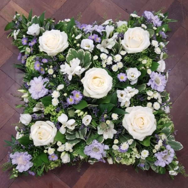 Purple & White Cushion