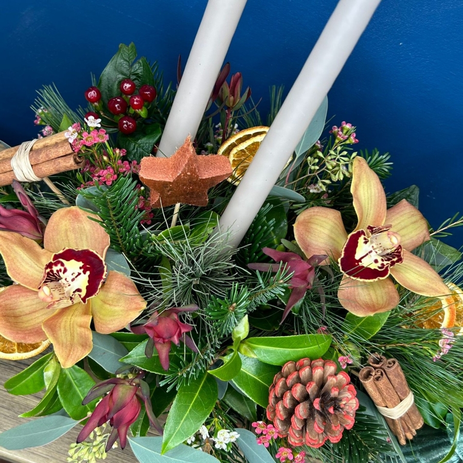 Gingerbread Table Arrangement