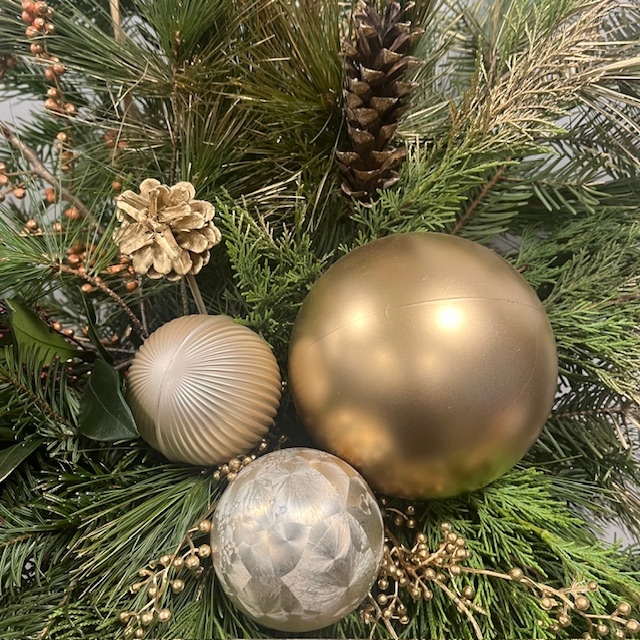 Gold & Brown Festive Outdoor Planters