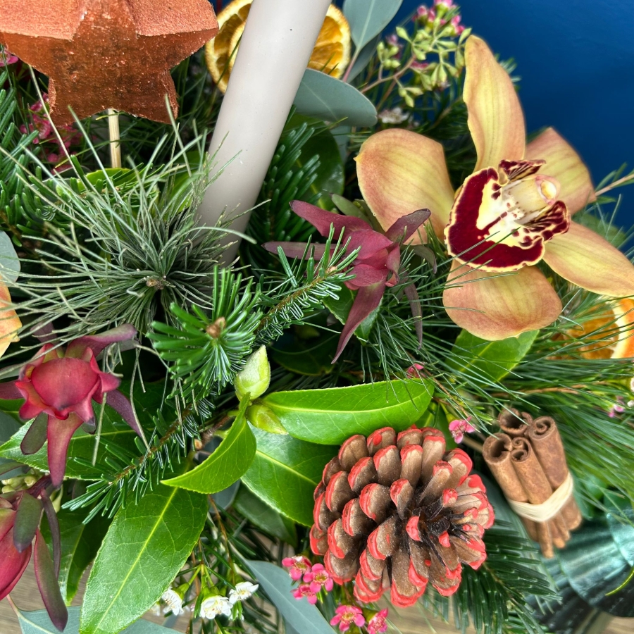 Gingerbread Box Arrangment
