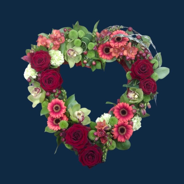 Orchid & Rose Heart