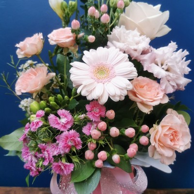 Pastel Pink Box Arrangement