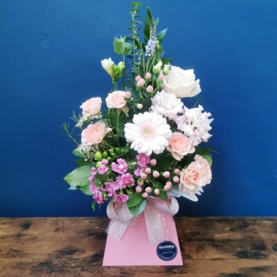 Pastel Pink Box Arrangement