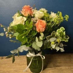Peach Vase Arrangement