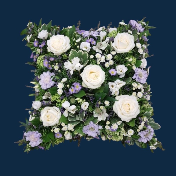 Purple & White Cushion