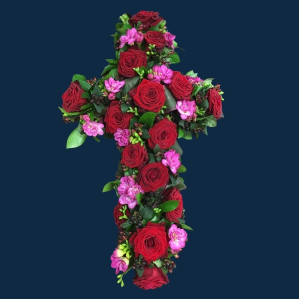 Red & Cerise Cross