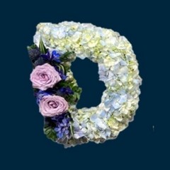 Single Hydrangea Letter