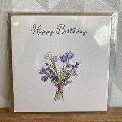 Purple Bunch Card