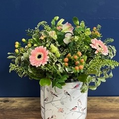 Bird Pot Pastel Arrangement