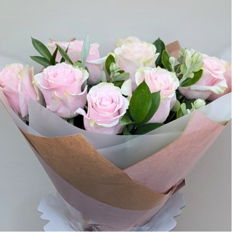Simply roses bouquet with premium fresh roses hand-tied by a florist in West Malling