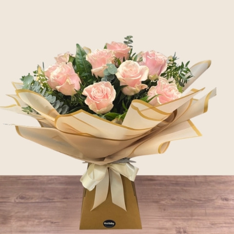 Simply roses bouquet with premium fresh roses hand-tied by a florist in West Malling