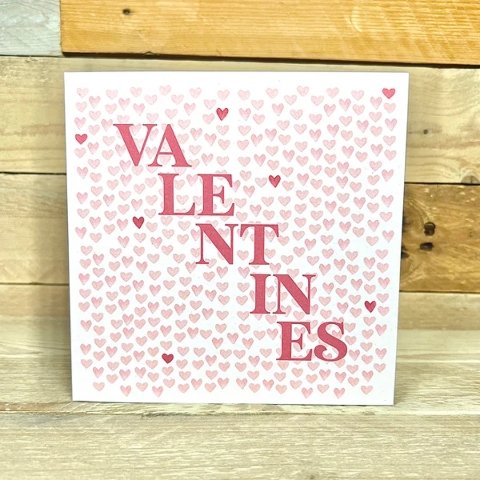 Valentine’s gift card added to a bouquet of Valentine’s flowers from a West Malling florist