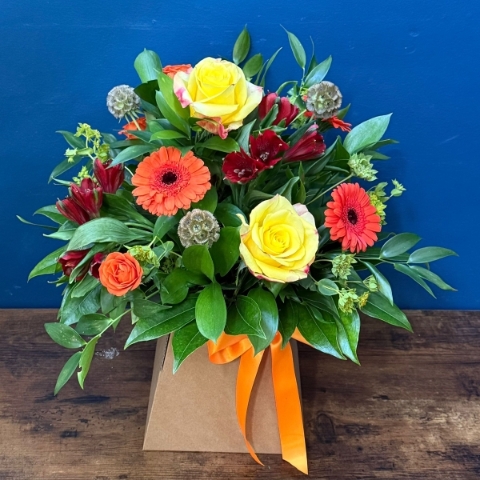 Bright Spring Box Arrangment