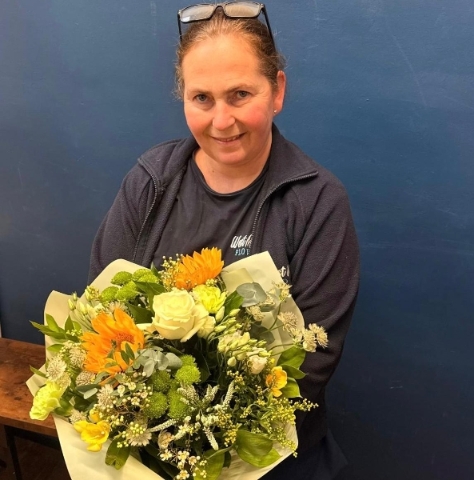 Paula’s florist designed just because flowers hand-tied in West Malling