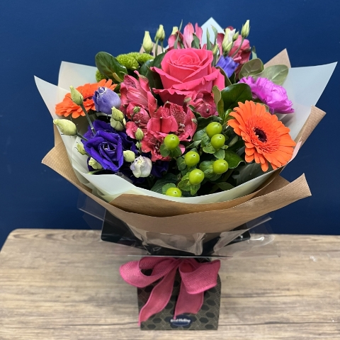 mini bright hand-tied bouquet West Malling Flowers