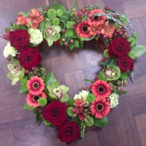 Orchid & Rose Heart