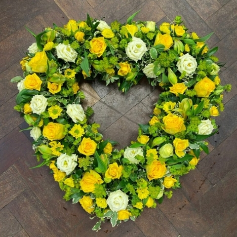 Yellow & Green Heart