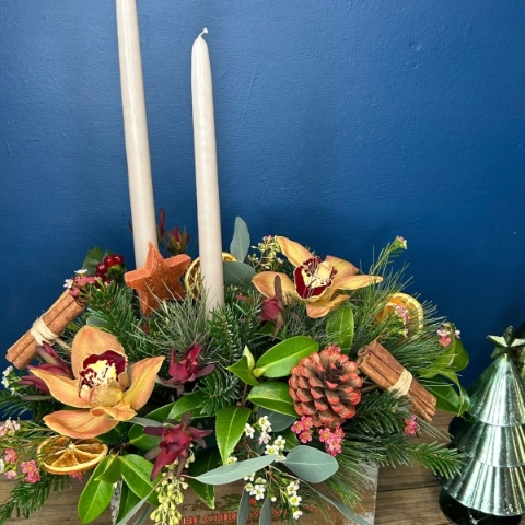Gingerbread Table Arrangement