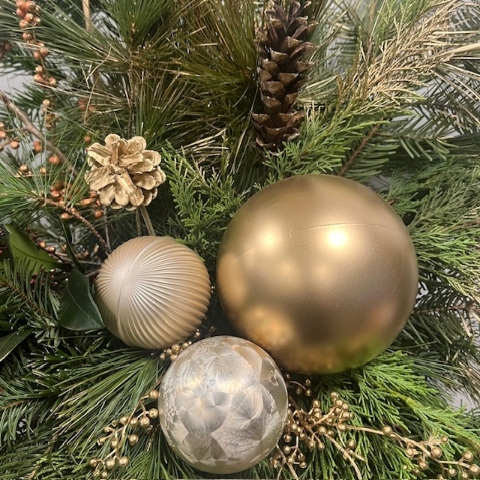 Gold & Brown Festive Outdoor Planters