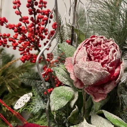 Red & Grey Festive Planters