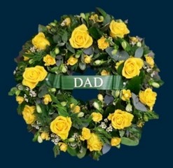 Yellow Rose Wreath