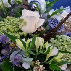 Frosted Winter Hand Tie Bouquet