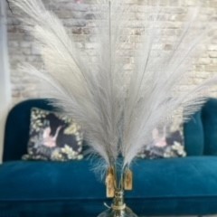 Grey Artificial Pampas