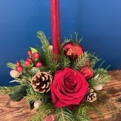 Christmas Carol Candle Arrangement