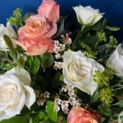 Peach Vase Arrangement