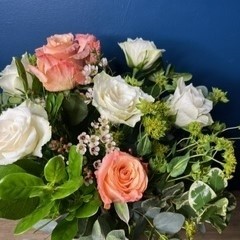 Peach Vase Arrangement