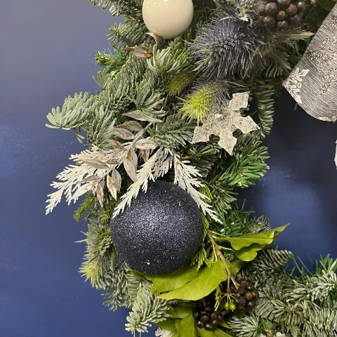 Snow Globe Door Wreath