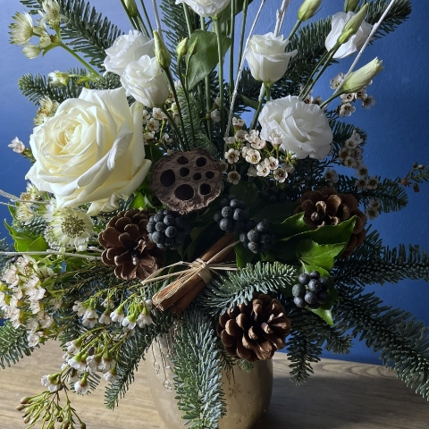 Snow Globe Front Facing Arrangement