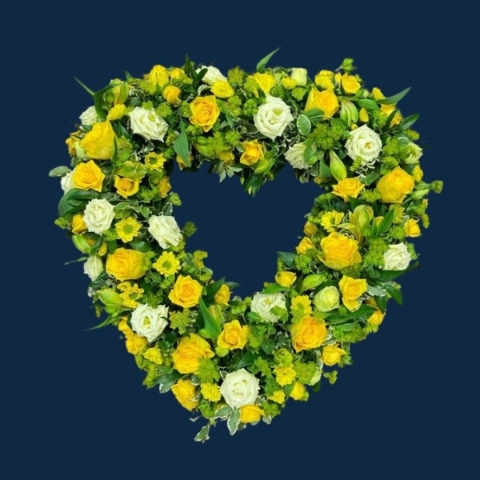 Yellow & Green Heart